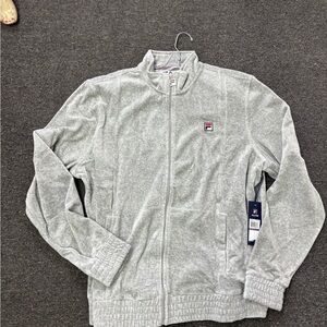 Vintage 90’s Fila Grey Velour Tracksuit